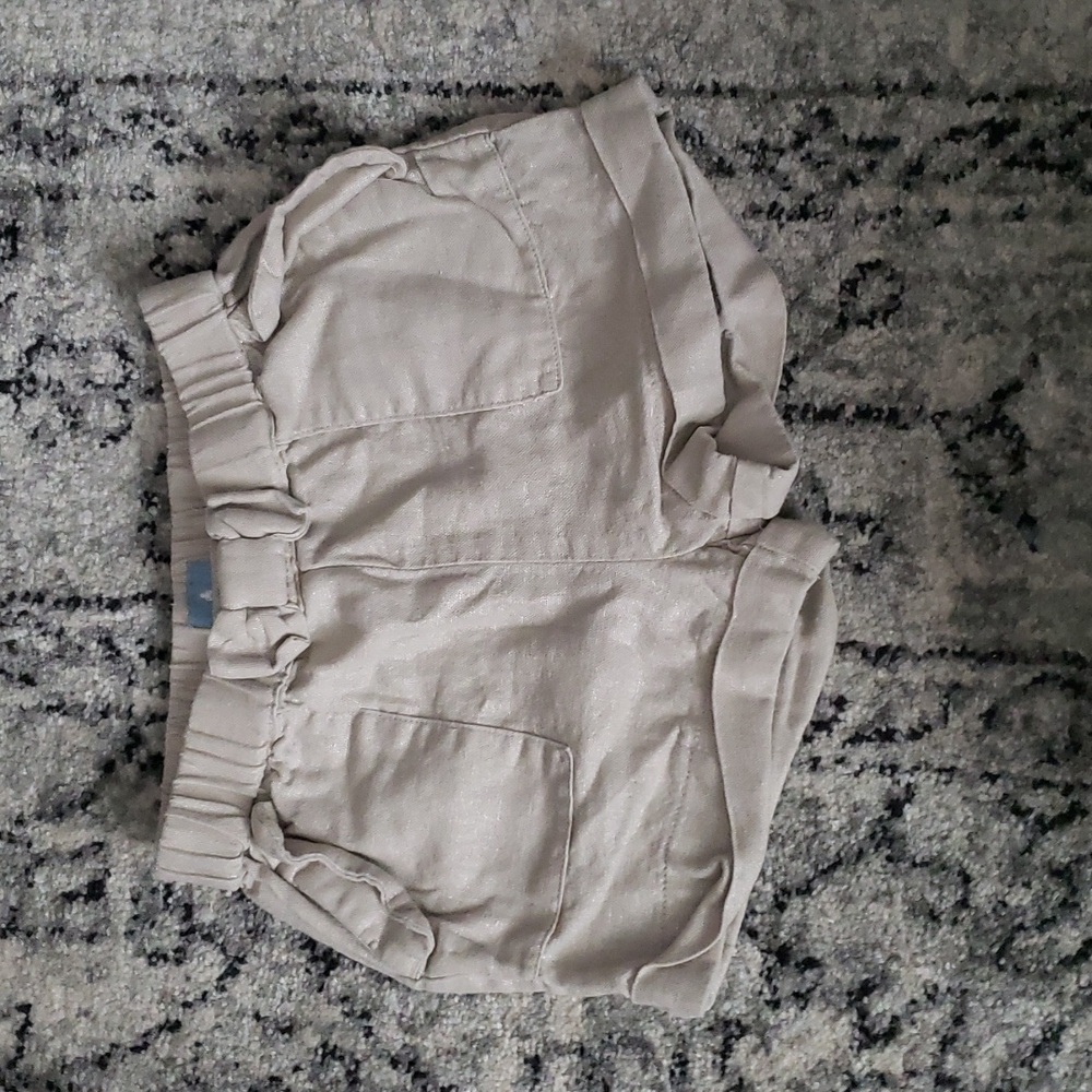 Gap linen flat front pocket shorts